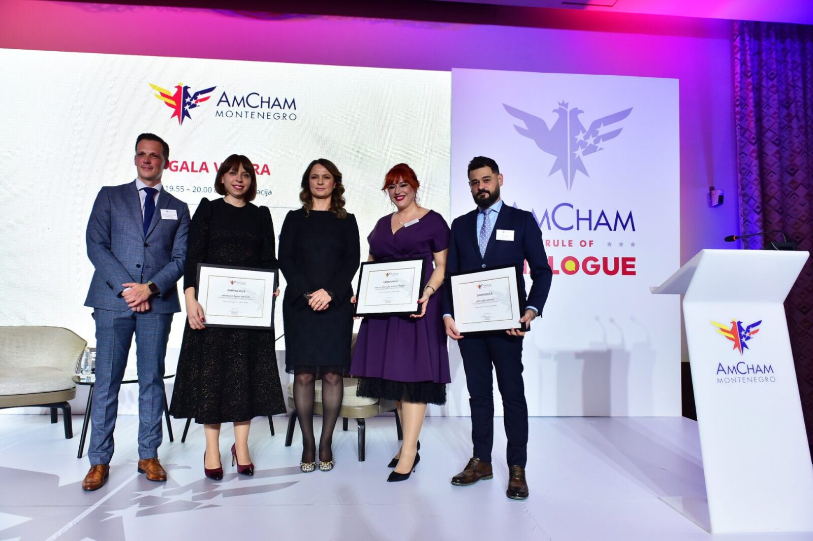 AmCham Gala Dinner Held, Certificates of Appreciation Presented, and a Valuable Donation Made